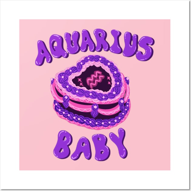 Aquarius baby cake Wall Art by hgrasel